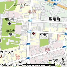 秋田県大館市大町35周辺の地図