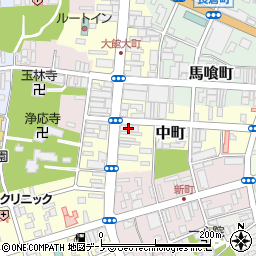 秋田県大館市大町33周辺の地図