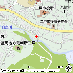 岩手県二戸市福岡川又69-1周辺の地図