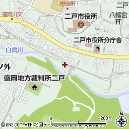 岩手県二戸市福岡川又68周辺の地図