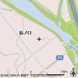 秋田県鹿角市十和田瀬田石辰ノ口周辺の地図