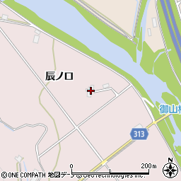 秋田県鹿角市十和田瀬田石（辰ノ口）周辺の地図