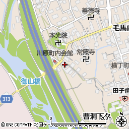 秋田県鹿角市十和田毛馬内休堂46周辺の地図