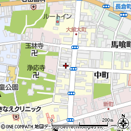 秋田県大館市大町67周辺の地図