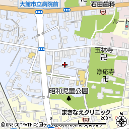 秋田県大館市幸町13-22周辺の地図