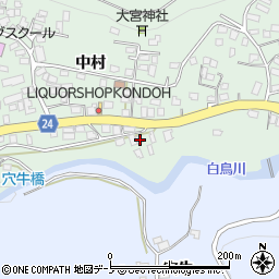 岩手県二戸市福岡中村74-2周辺の地図