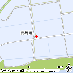 秋田県大館市川口鹿角道周辺の地図