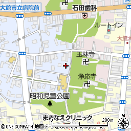 秋田県大館市幸町13-33周辺の地図
