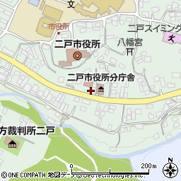 岩手県二戸市福岡川又18周辺の地図