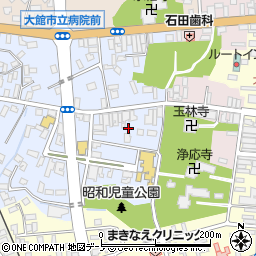 秋田県大館市幸町13周辺の地図