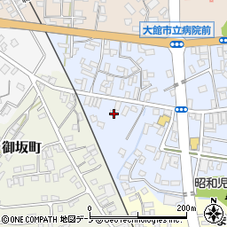 秋田県大館市幸町10-7周辺の地図