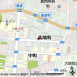 秋田県大館市馬喰町8周辺の地図