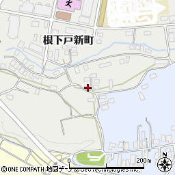 秋田県大館市根下戸新町3-34周辺の地図