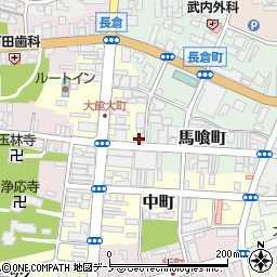 秋田県大館市大町23周辺の地図