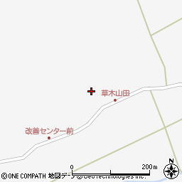秋田県鹿角市十和田草木（山田）周辺の地図