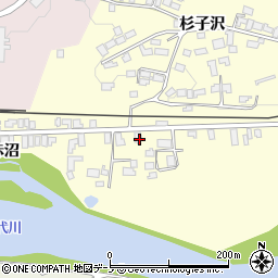 秋田県大館市岩瀬赤沼68-3周辺の地図
