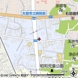 秋田県大館市幸町4-6周辺の地図