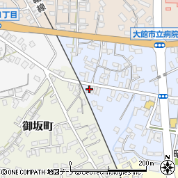 秋田県大館市幸町10-12周辺の地図