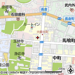 北都銀行扇田支店周辺の地図