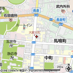 秋田県大館市大町28-3周辺の地図