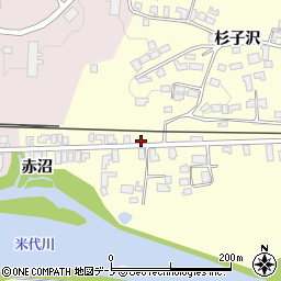 秋田県大館市岩瀬赤沼42-1周辺の地図