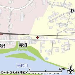 秋田県大館市岩瀬赤沼42-3周辺の地図