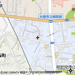 秋田県大館市幸町8-1周辺の地図