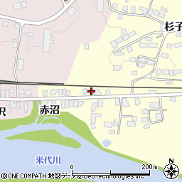 秋田県大館市岩瀬赤沼42-2周辺の地図