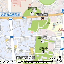 秋田県大館市幸町1-3周辺の地図