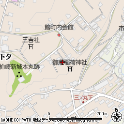 秋田県鹿角市十和田毛馬内柏崎45周辺の地図