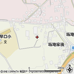 秋田県大館市長坂坂地岱1周辺の地図