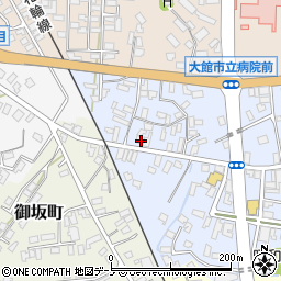 秋田県大館市幸町8-8周辺の地図