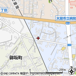 秋田県大館市幸町9-12周辺の地図