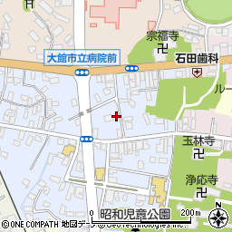 秋田県大館市幸町4-26周辺の地図