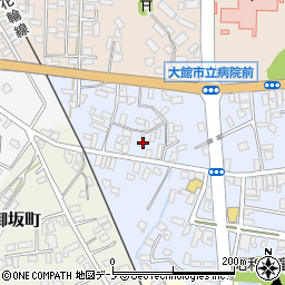 秋田県大館市幸町8-19周辺の地図