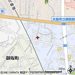 秋田県大館市幸町8-9周辺の地図