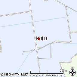 秋田県大館市川口（上川口）周辺の地図