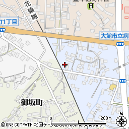 秋田県大館市幸町9-14周辺の地図
