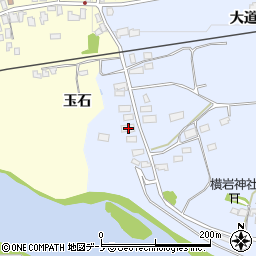 秋田県大館市川口大道下242周辺の地図