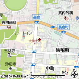 秋田県大館市大町12周辺の地図