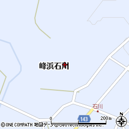 秋田県八峰町（山本郡）峰浜石川周辺の地図