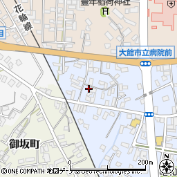 秋田県大館市幸町8-14周辺の地図