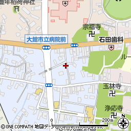 秋田県大館市幸町4-24周辺の地図