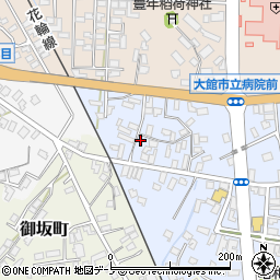 秋田県大館市幸町8-13周辺の地図