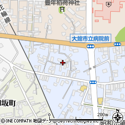 秋田県大館市幸町7-16周辺の地図