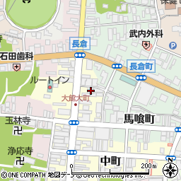 秋田県大館市大町10周辺の地図