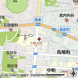 秋田県大館市大町11周辺の地図