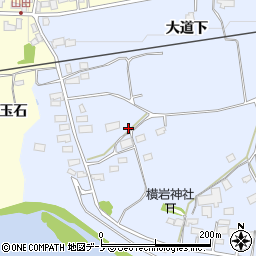 秋田県大館市川口大道下215-2周辺の地図