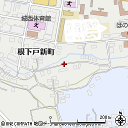 秋田県大館市根下戸新町3周辺の地図