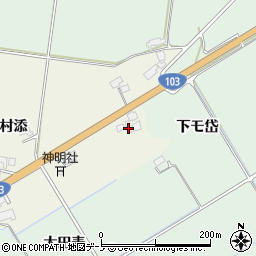 秋田県鹿角市十和田岡田中野平周辺の地図